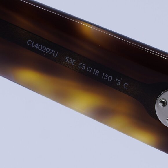 Celine CL40297U 53E Sunglasses Blonde Havana Square Frame, Brown Lenses - Picture 7 of 9